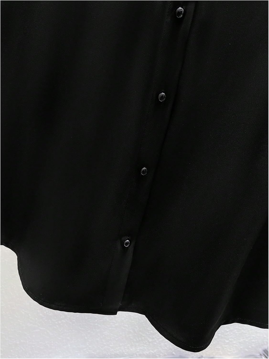 Verdusa Women's Plus Size Beaded Tops Pearl Button Down Dressy Blouse Sleeveless Collared Shirts - Image 6