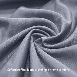 Biloban Mini Crib Sheets Fitted, 2 Pack Mini Crib Sheet Fits for Mini Crib Mattress, Neutral Mini Crib Sheets for Baby Boys and Girl, Grey & Navy, 38X 24