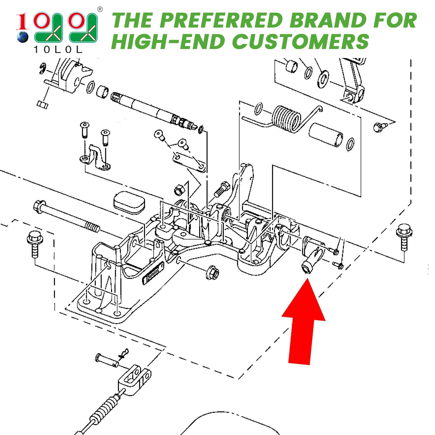 10L0L Golf Cart Throttle Sensor for Yamaha G29 Drive/YDRE 2007-2013 Electric Models, Accelerator Position Sensor Replace OEM: JW2-H5885-00