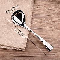 Vista 3 de IMEEA Cucharón de Salsa Cucharón Pequeño de Salsa para Servir Acero Inoxidable 18/10, 7.6 Pulgadas