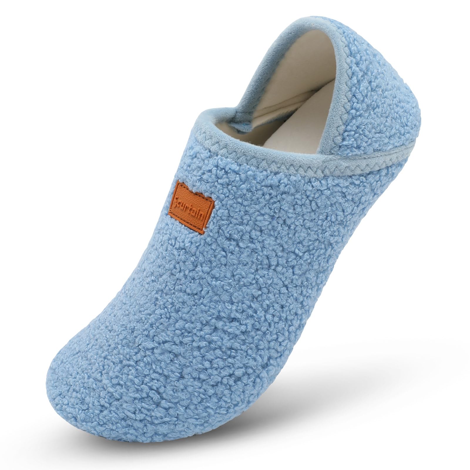 Scurtain Slippers for Women Men House Slipper Socks Lightweight Unisex Adults Barefoot Shoes Non-Slip Travel Slippers