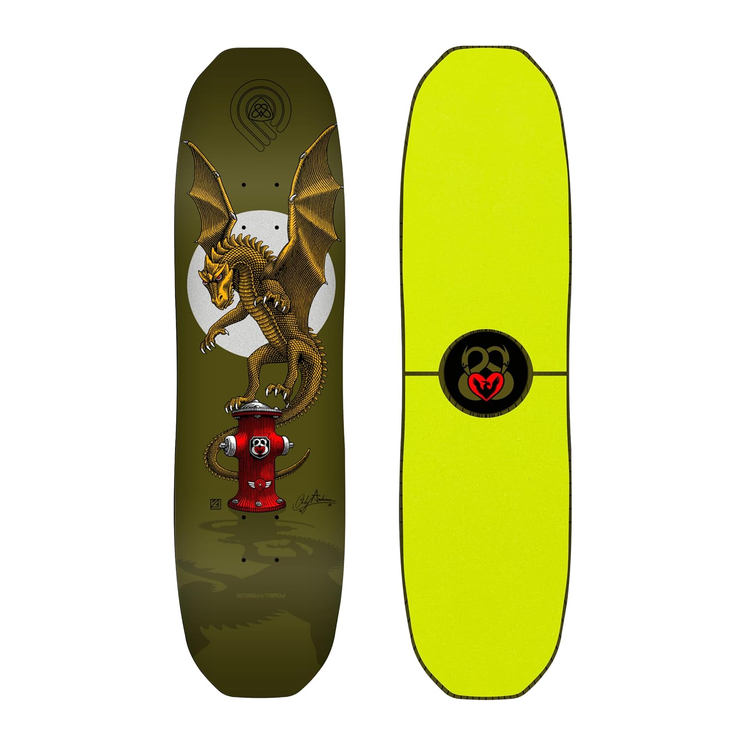 Die-Cut Style Skateboard Grip Tape for Powell Peralta Andy Anderson Hydrant 7-ply (Purple)