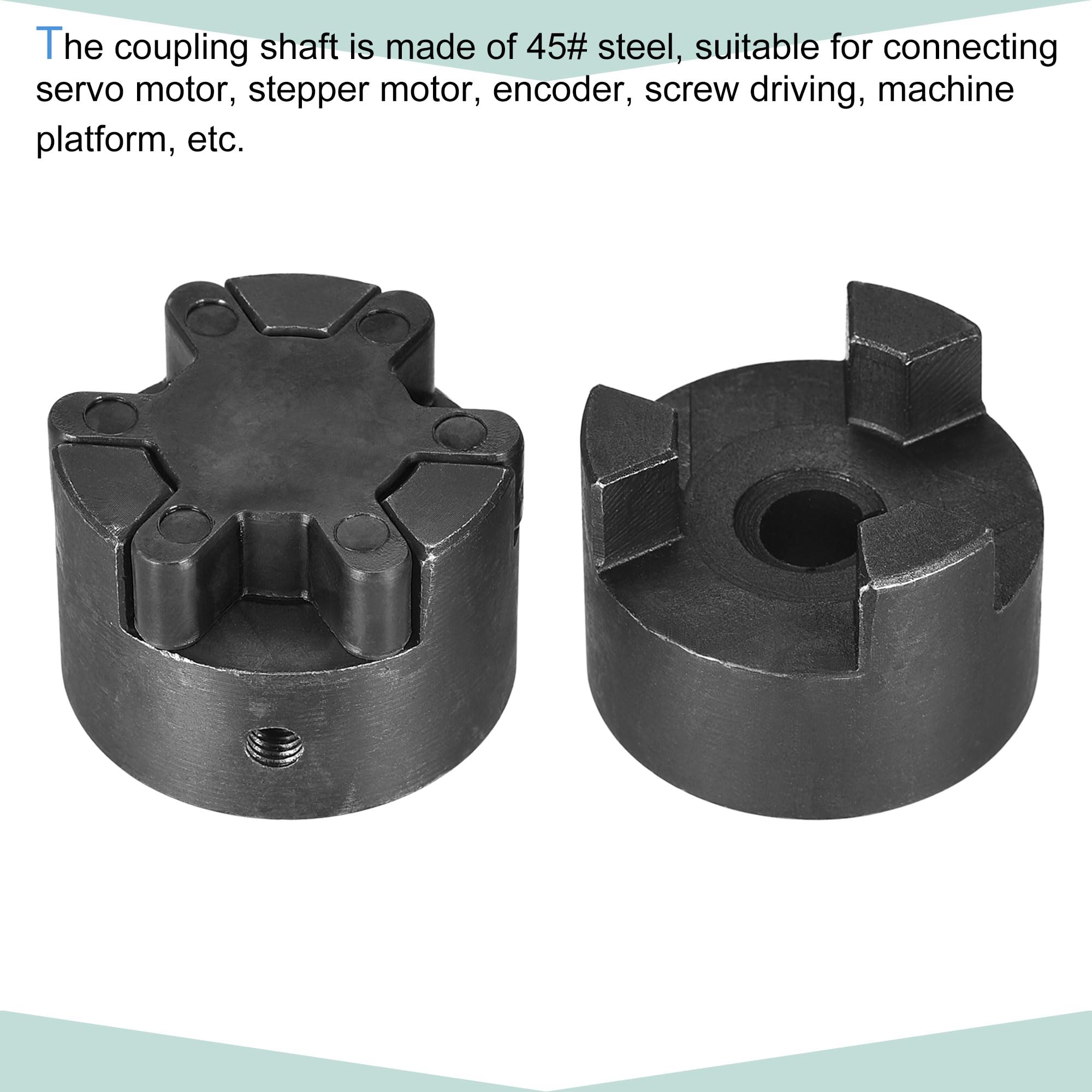 sourcing map Flexibel Kupplung Welle 10mm bis 20mm Flexible Kupplung 53mm L x 44.5mm OD Motor Kupplung Gelenk