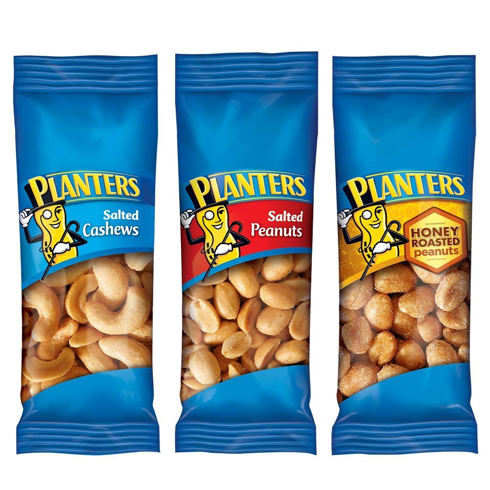 Planters Nuts Cashews and Peanuts Variety Pack Snack Nuts