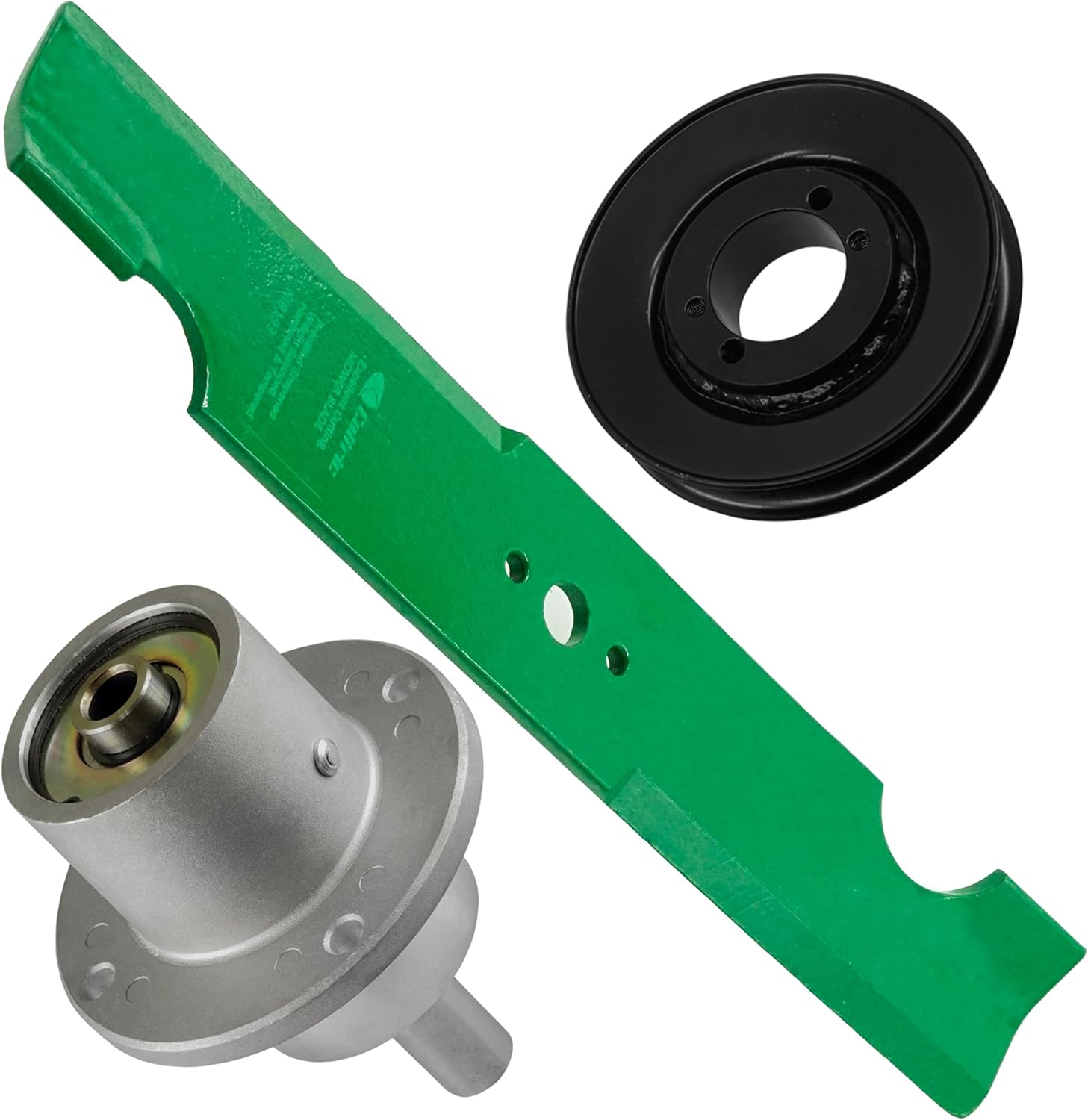 Caltric Deck Spindle with Pulley & Blade Compatible with Ferris 5901043 5901042 5901041 HW36B HW36K 36" / HydroWalk SD 5901047 HW48B HW48KAR PCM4818K 48" / PCM6120 - ProCut 61"