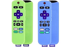 Pinowu Remote Cover 2 Pack Compatible with Roku Voice Remote Glow in The Dark