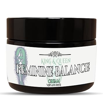 Wild Yam Hormone Balance Cream for Women PMS & Menopause Support | Red Clover Chaste Tree Ashwagandha | Feminine Balance 4 oz King & Queen Wellness