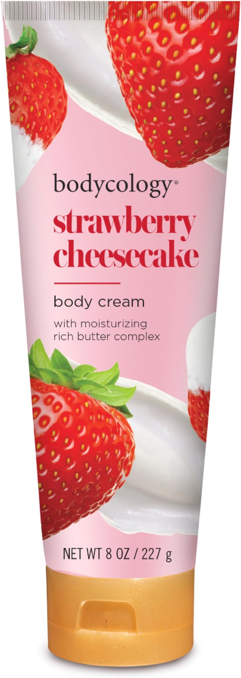 Shea Butter Body Cream, Strawberry Cheesecake, 8 oz