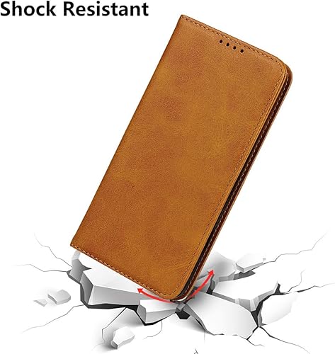 Miniatura 8 de iCoverCase Funda tipo cartera para Samsung Galaxy A20A30, cuero sintético de alta calidad, ranuras para tarjetas, soporte para tarjetas, función