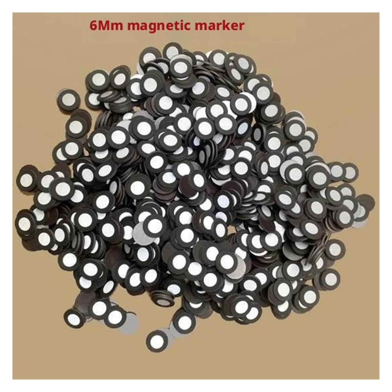 Ręczny znacznik skanera 3D Wewnętrzne punkty o średnicy 6 mm i średnicy zewnętrznej 10 mm Lokalizują magnetyczne punkty docelowe o wysokim współczynniku odbicia(1000pcs)