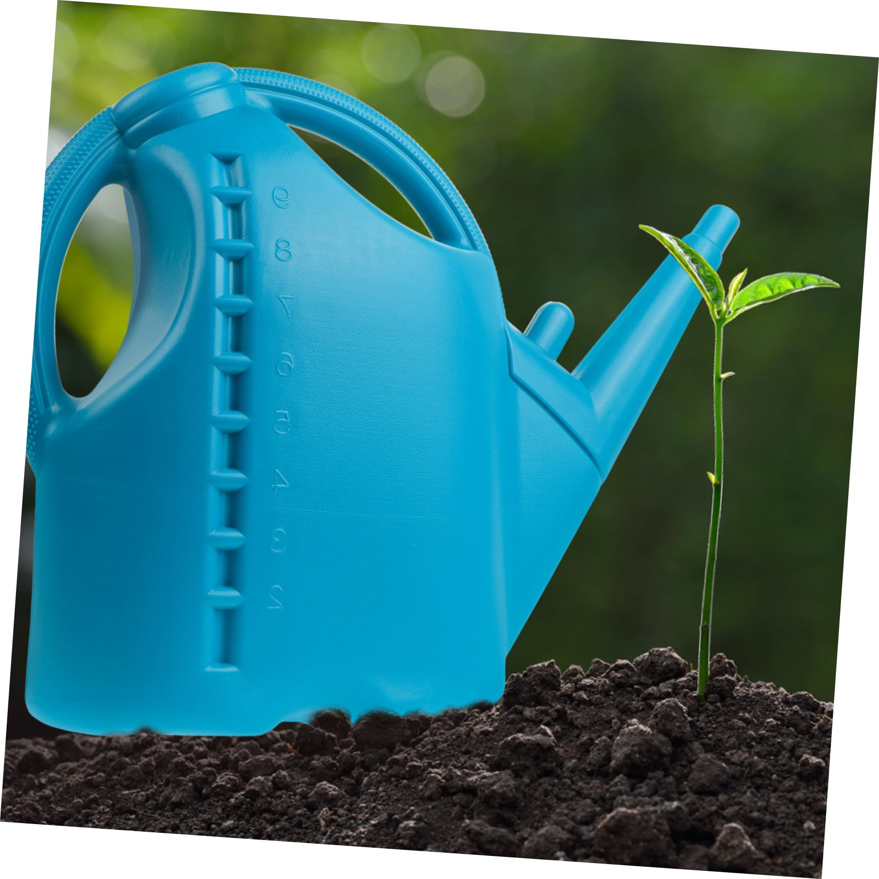 10l Gießkanne aus Kunststoff mit Langem Ausguss für Präzises Gießen | Blau, für Pflanzen und Sukkulenten, Geeignet für Wohnzimmer und Garten