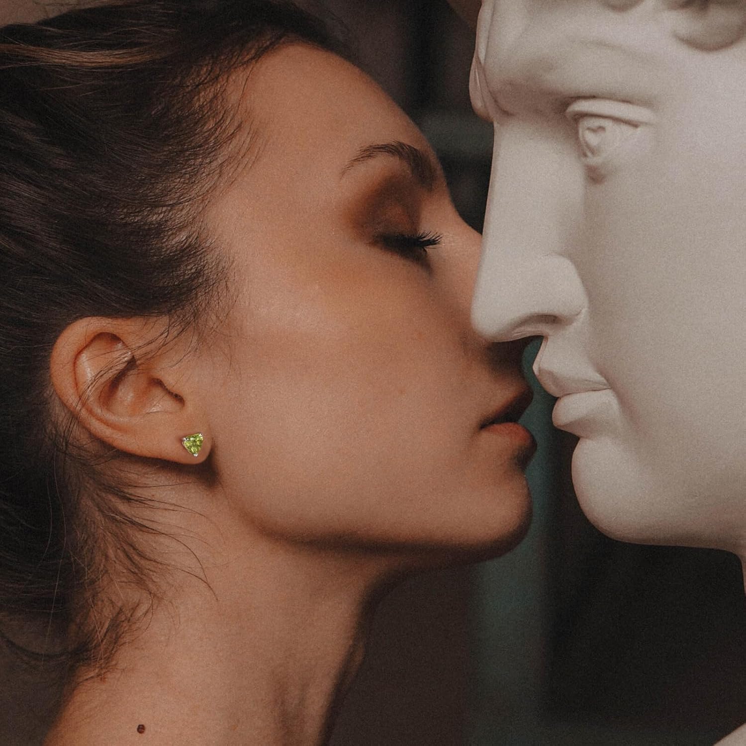 SMILEST Valentines Day Gifts for Her - 925 Sterling Silver Birthstone Earrings Dainty Heart Earrings Anniversary Birthday Gifts for Women Mom Wife Girlfriend Daughter - Image 6