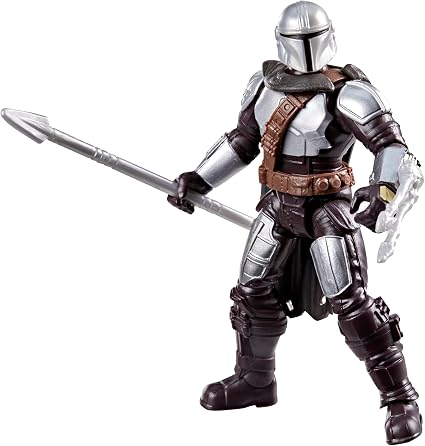 Mandalorianin z serii Star Wars ActionVerse, 11-centymetrowa figurka i dodatki, stojak na akcesoria wielokrotnego użytku, zabawki dla chłopców i dziewczynek w wieku od 4 lat