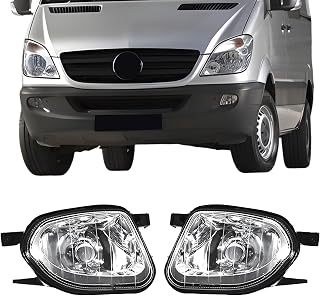 carkus Front Bumper Fog Light Assembly, Turn Signal Night Light, Compatible With Dodge Sprinter 906 Van 2500 3500 / Sprinter 2007-2013