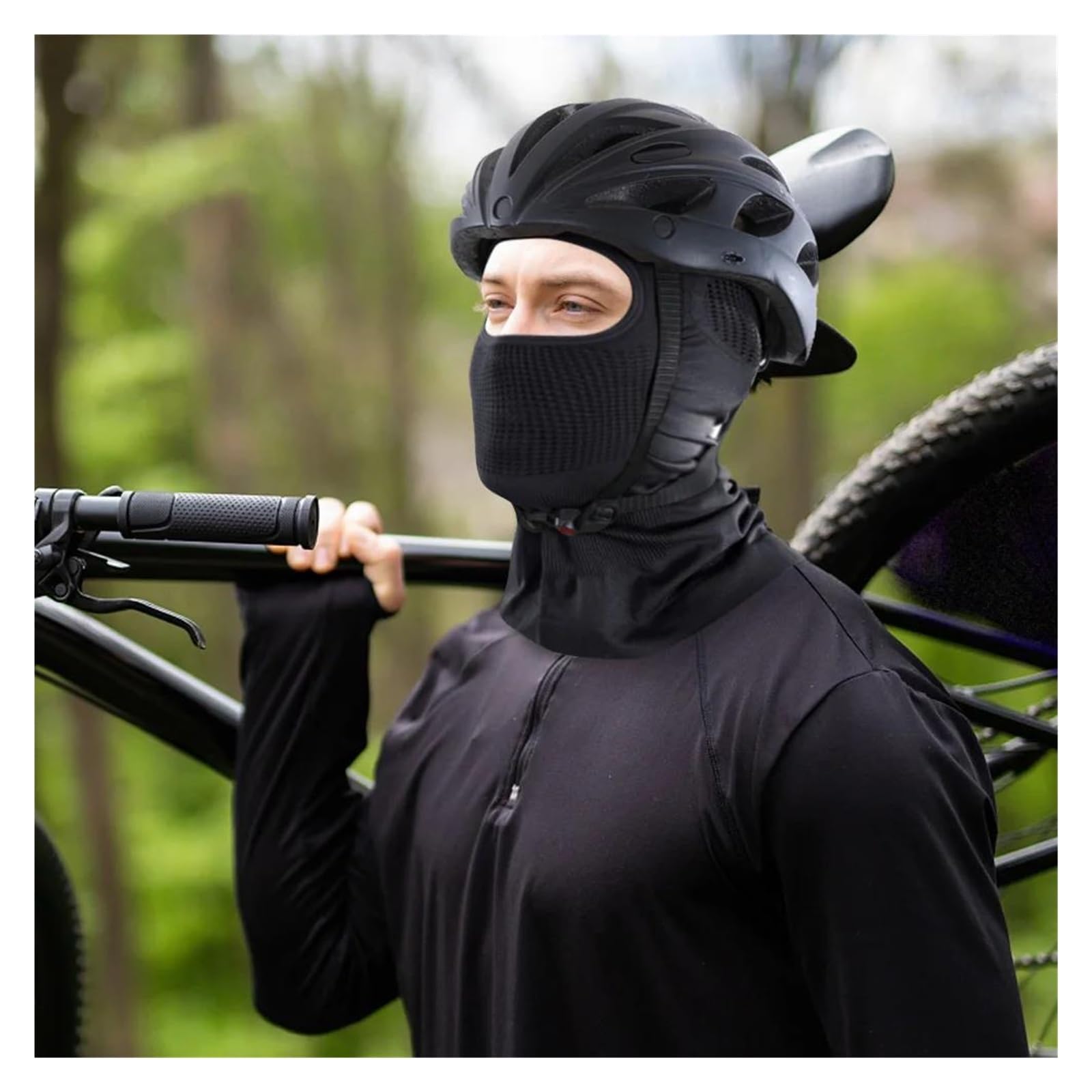 Máscara de Esquí Máscara de Viento Gorra de ciclismo para motocicleta, transpirable, deportiva, máscara facial completa, casco a prueba de viento para esquí, bicicleta al aire libre, motocicleta, bici