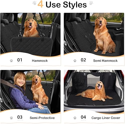 Miniatura 4 de Dog Car Seat Cover for Back Seat, Travel Car Seat Covers Protector for Large Dogs for SUV Trucks