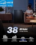 Upstreman 3.2 Cu.Ft Mini Fridge with Freezer, Single Door Mini Fridge, Dorm Fridge, Adjustable Thermostat, Mini Refrigerator for Bedroom, Office, Dorm, Black-BR321