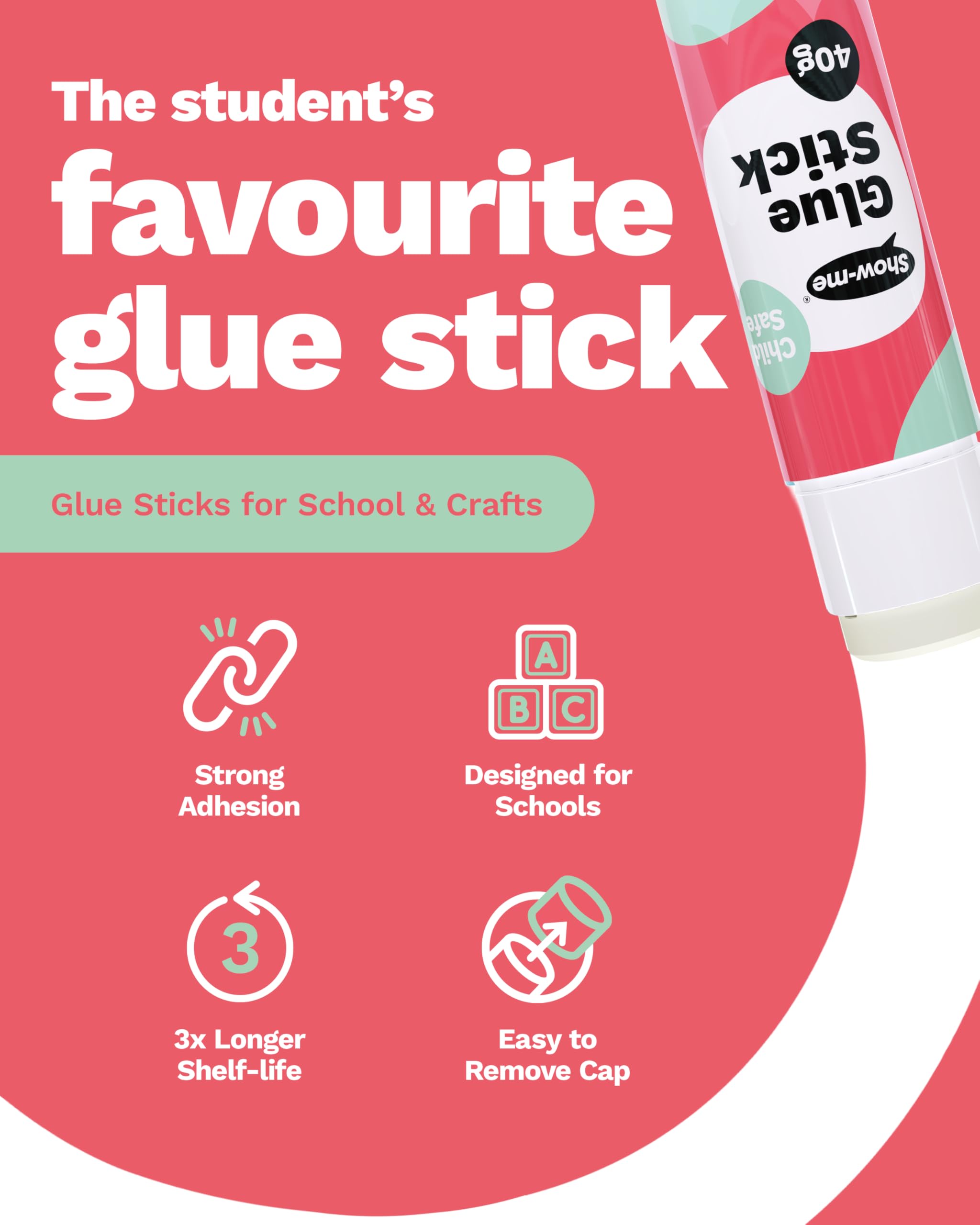 Classmaster G40100 Premium Glue sticks, 40 g (Pack of 101)