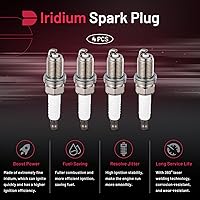 Vista 5 de BDFHYK 1675 Bujías de Iridio Compatibles con Audi A3 A4 A5 A6 Q3 Q5 R8 RS5 TT TT Quattro allroad, Beetle CC Eos Golf Golf R GTI Jetta Passat Passat