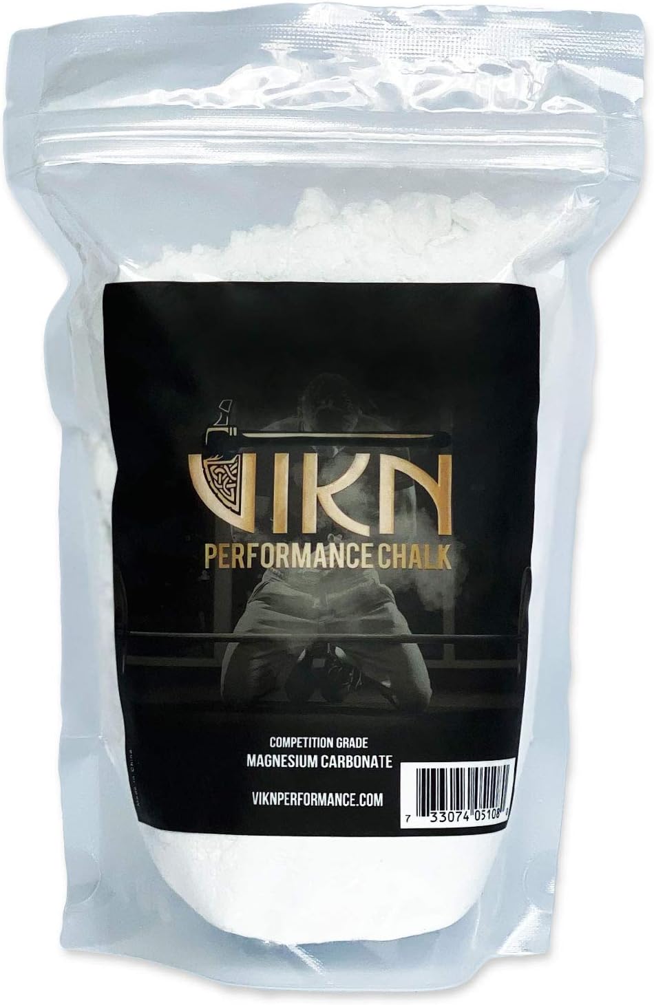 VIKN Performance Chalk |100g Bag Gym Chalk (Travel Size) | Improve Grip Strength and Performance | for Weightlifting, Gymnastics, Rock Climbing, Kettlebells