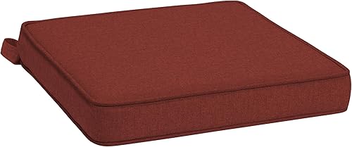 Cojín de Asiento de Comedor de Espuma Arden para Exteriores con Doble Ribete, 19 x 19 pulgadas, Fabricado con ProFoam, Resistente a la Lluvia,