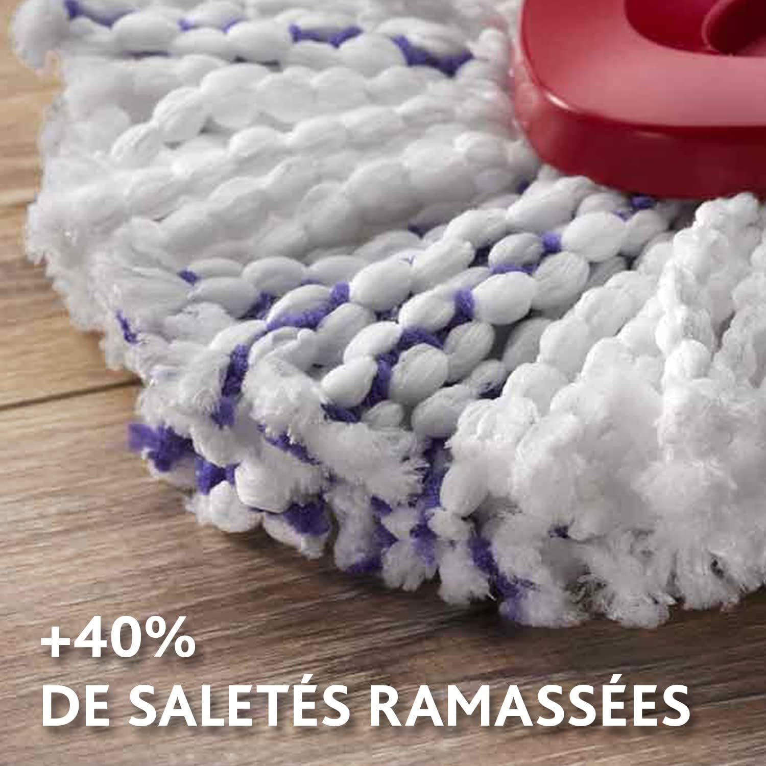Vileda Turbo 3en1 Kit: Nettoyage Sol Efficace et Sans Effort avec Manche Télescopique et Seau à Pédale - Description