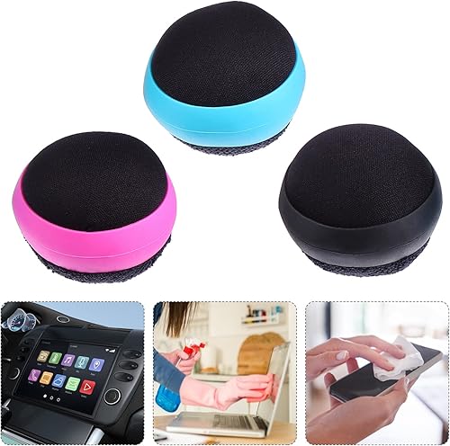 Miniatura 9 de Abaodam 3 unids Limpieza de pantalla Almohadilla de bola Almohadilla de limpieza de pantalla Limpiadores de pantalla Esponja de limpieza Pantallas