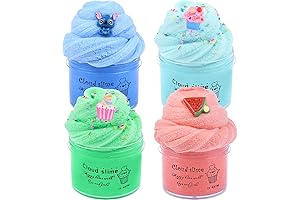 Cloud Slime Kit: 4-Pack of Scented, DIY Slime for Ultimate Stress Relief