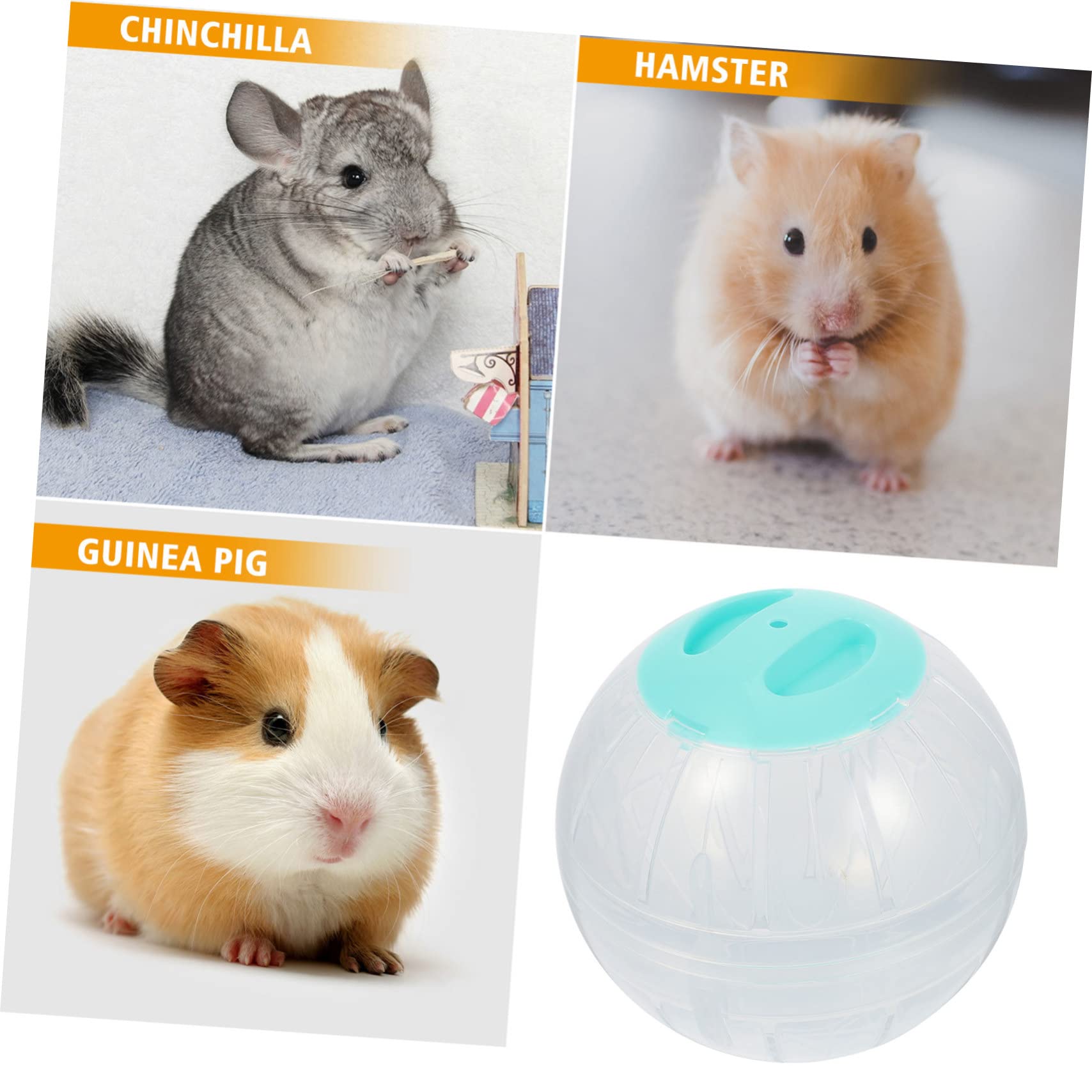 WOONEKY 4stücke Hamsterlaufbälle Transparente Fitnesskugeln Für Hamster Und Mäuse Spielzeug Für Mehr Bewegung Und Gesundheit Der Kleintiere