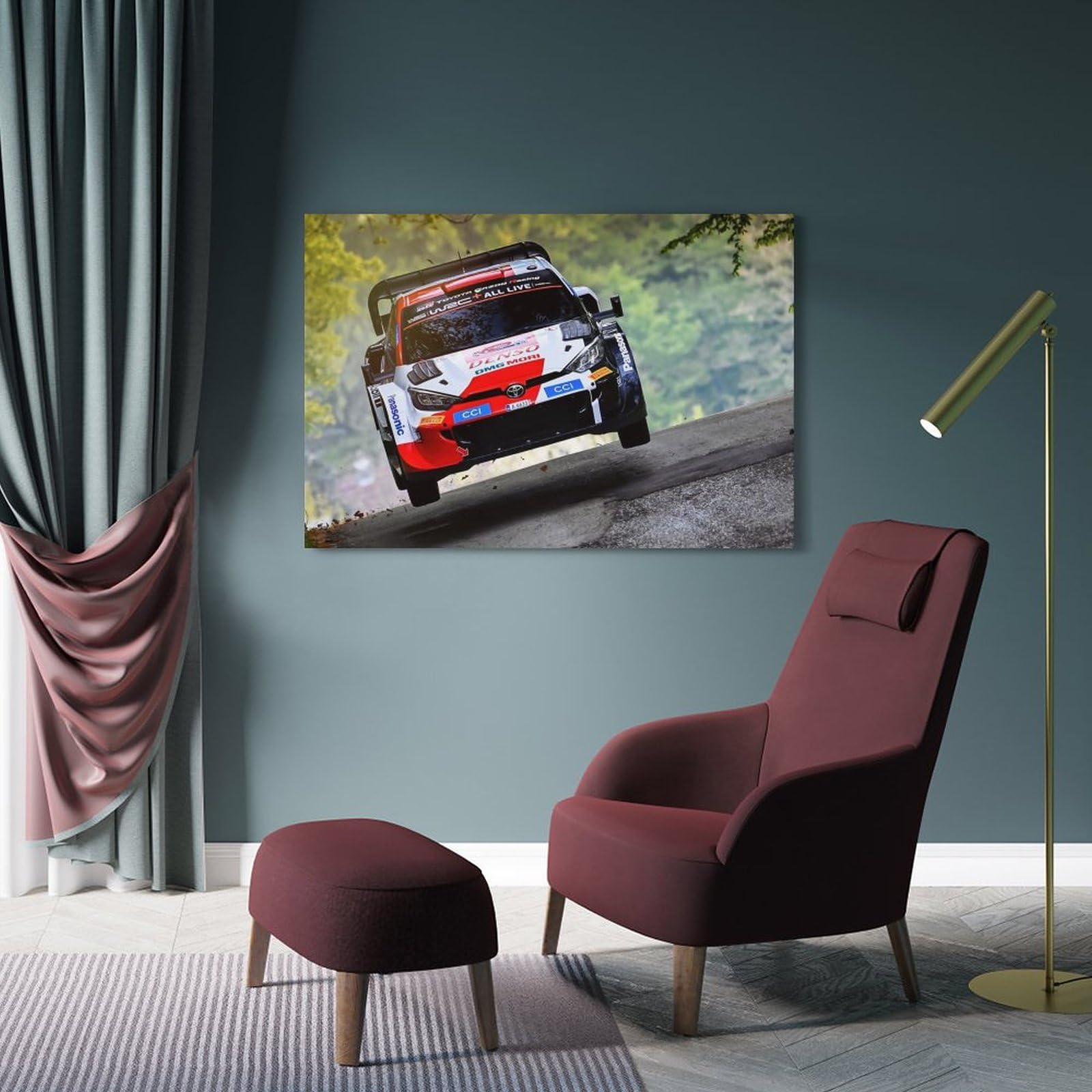 JONZA Poster De Voiture De Course De Rallye Pour Yaris GR Road