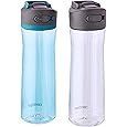 Contigo Ashland 2.0 Leak-Proof Water Bottle with Lid Lock and Angled Straw, Dishwasher Safe, Interchangeable Lid, 2-Pack, 24o