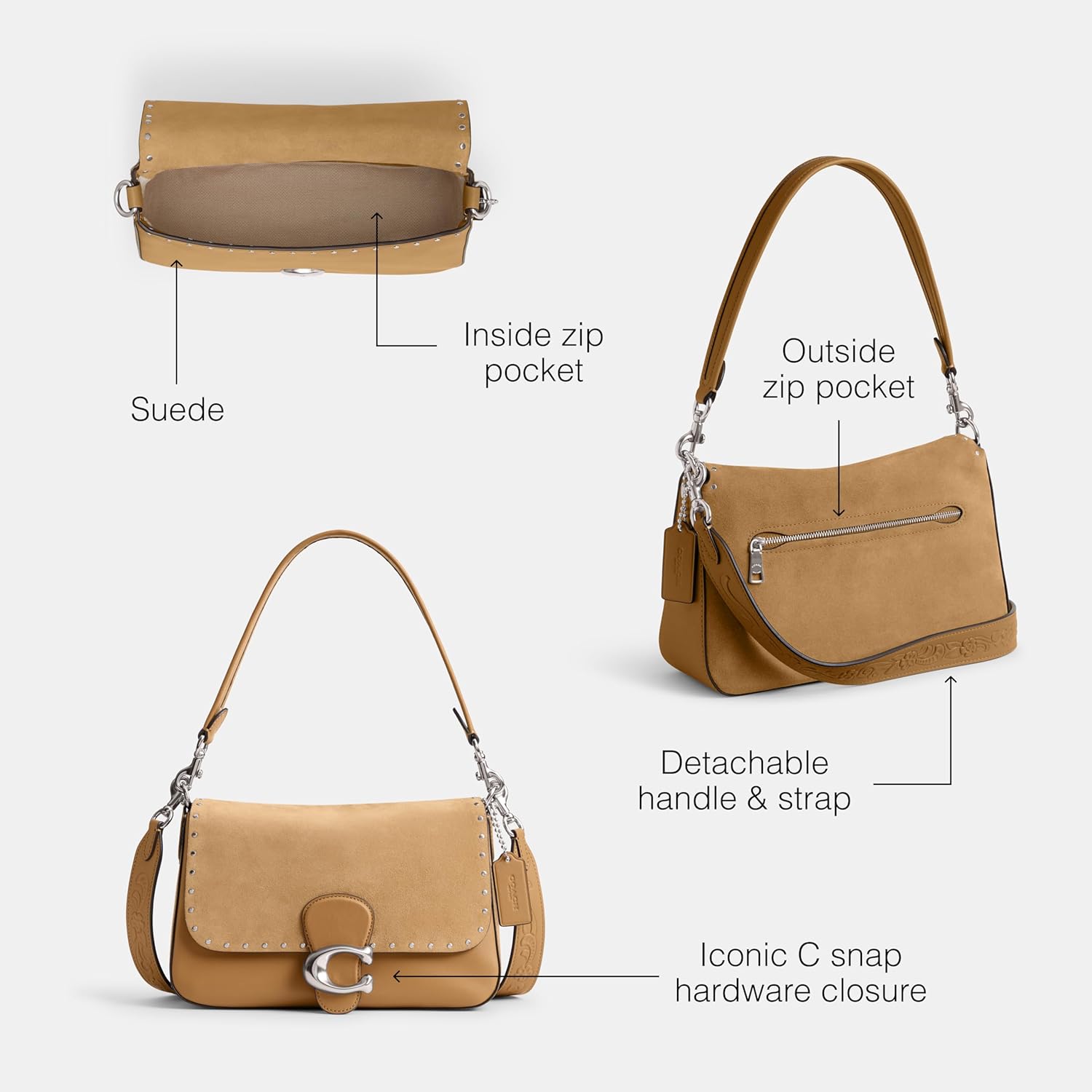 COACH womens Soft Tabby - Image 3