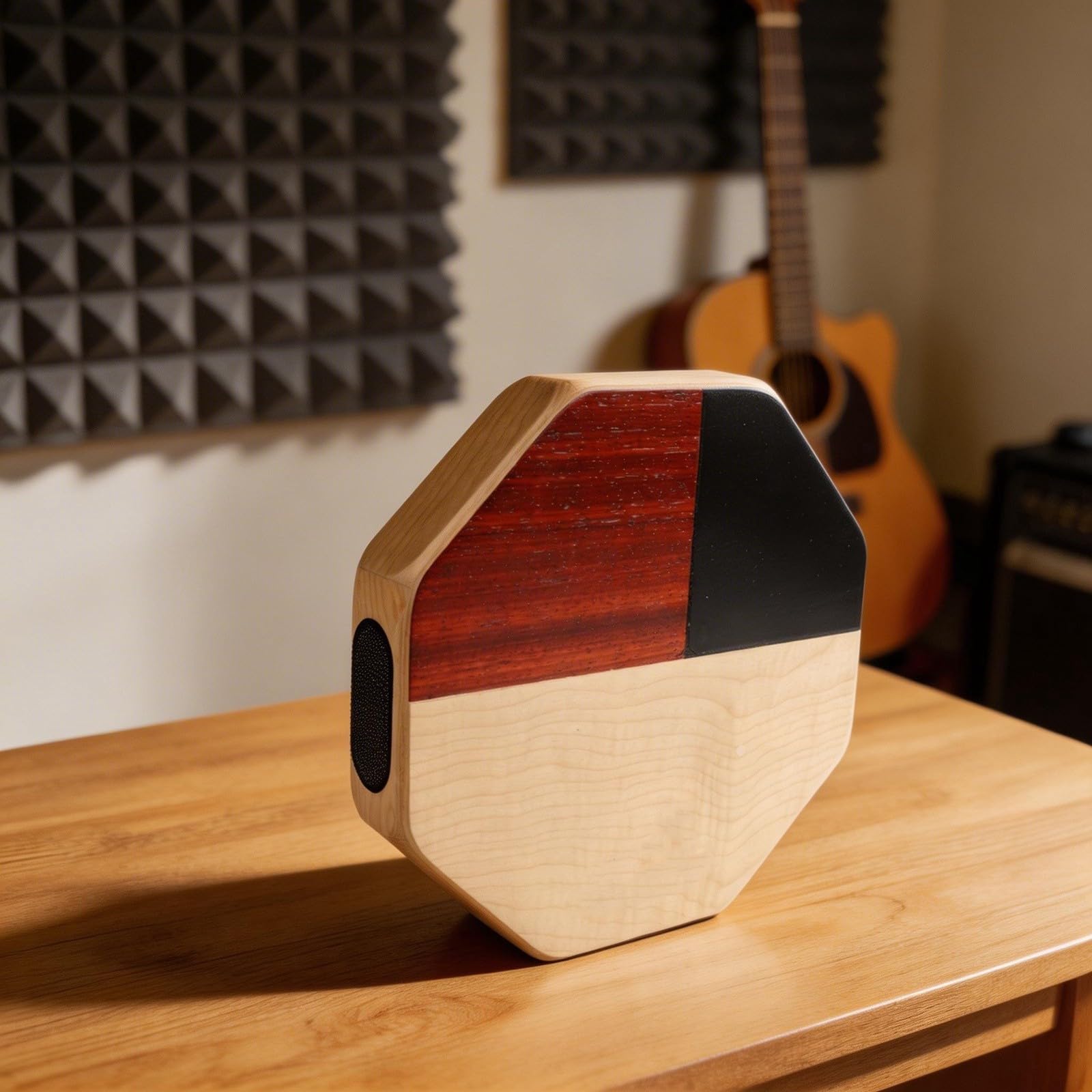 Tamburo portatile compatto Cajon Box con borsa per il trasporto in legno massello di betulla strumento a percussione con rullante e bongo toni per viaggi, campeggio, musica all'aperto performance