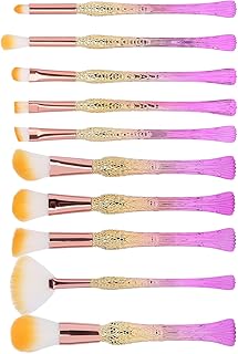 Juego de 10 brochas de maquillaje para mujere...