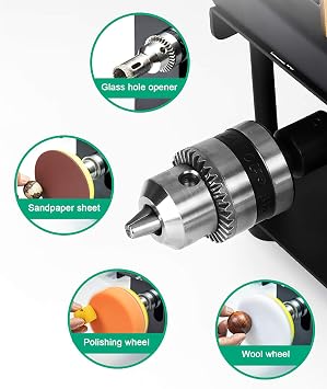 Mini Electric Table Saw,Hobby&Craft Power Tool Metal Wood Cutting Machine 4.3 Multifunctional DIY Table Saw Rotating Speed 1000-3000r/min Work Shop Portable 110V for Cutting Metal PVC Wood Acrylic