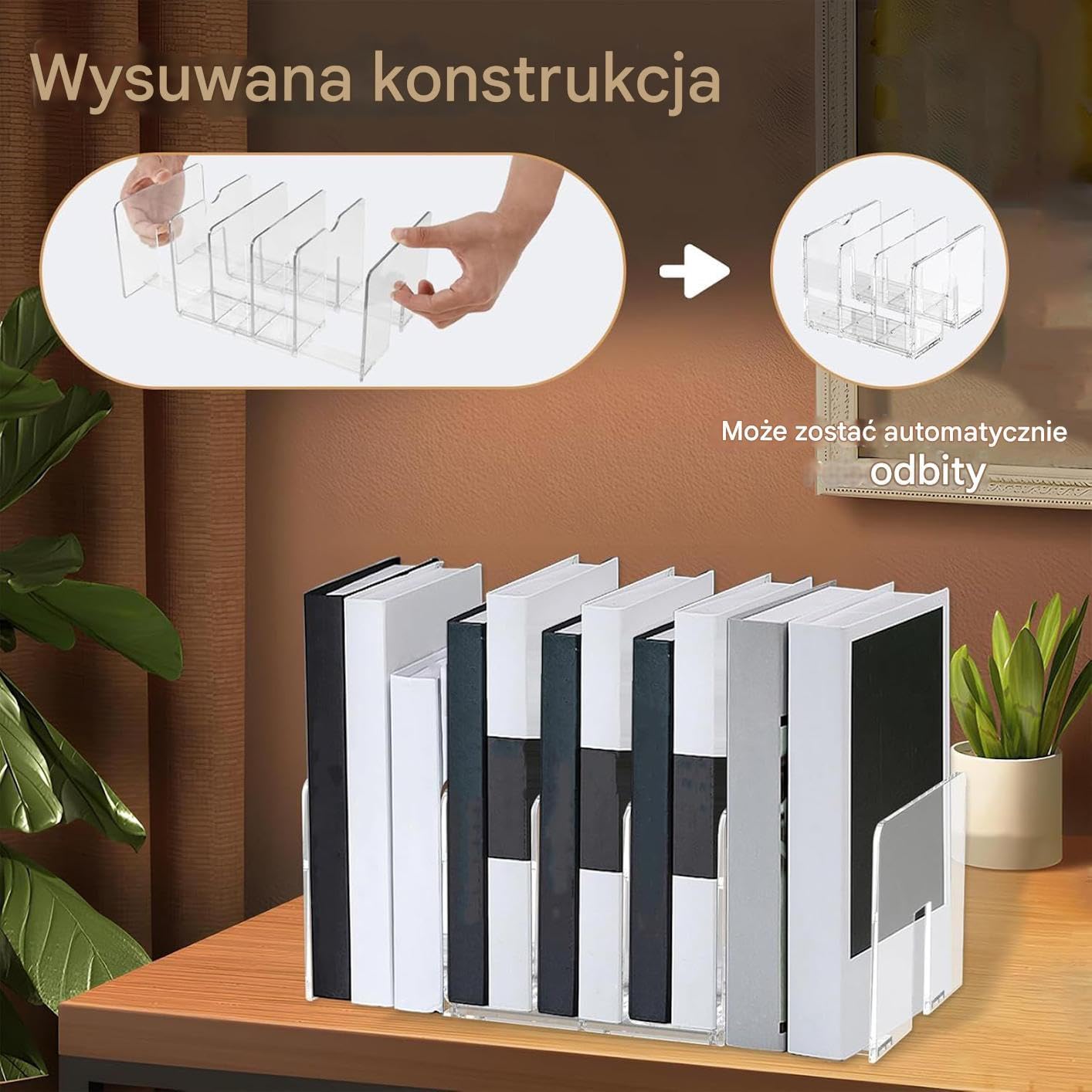 Organizator plików na biurko 2 sztuki 5-sekcyjny segregator na listy