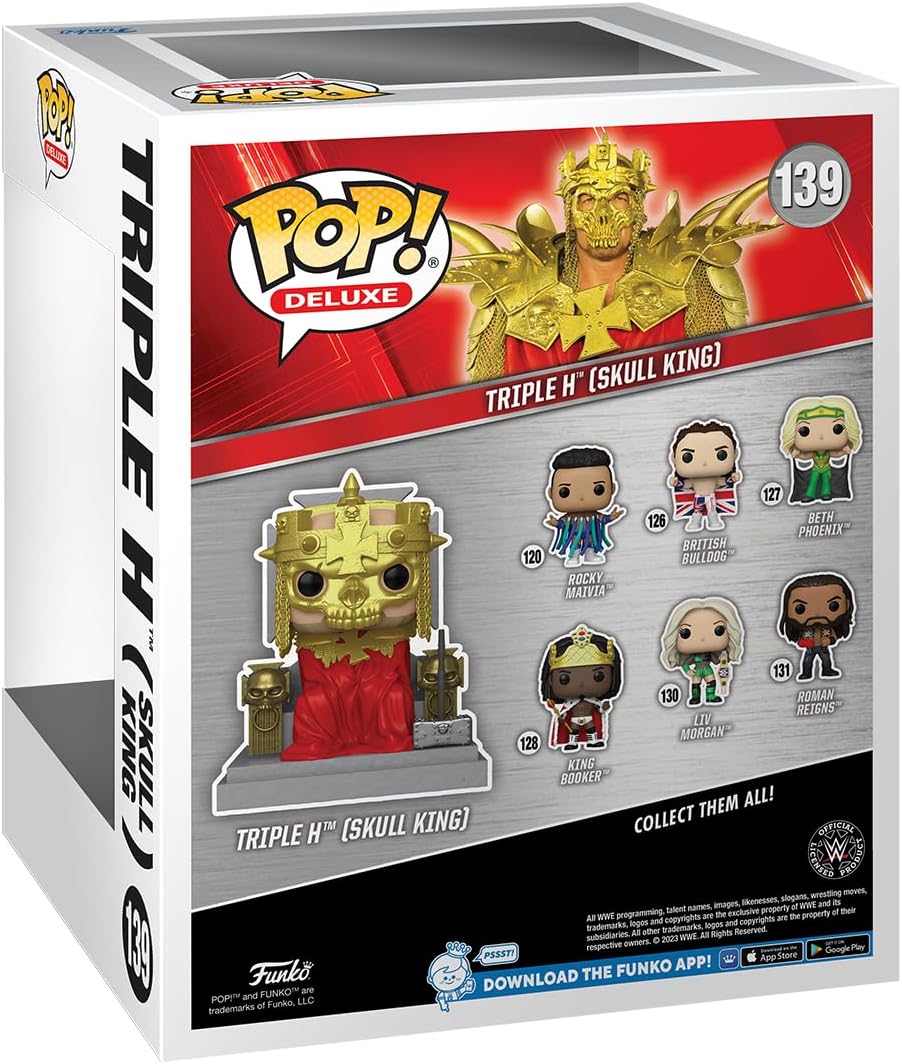 Funko POP! Super: Triple H - (Skull King) - WWE - Collectable Vinyl Figure - Gift Idea - Official Merchandise - for Kids & Adults - Sports Fans - Model Figure for Collectors and Display