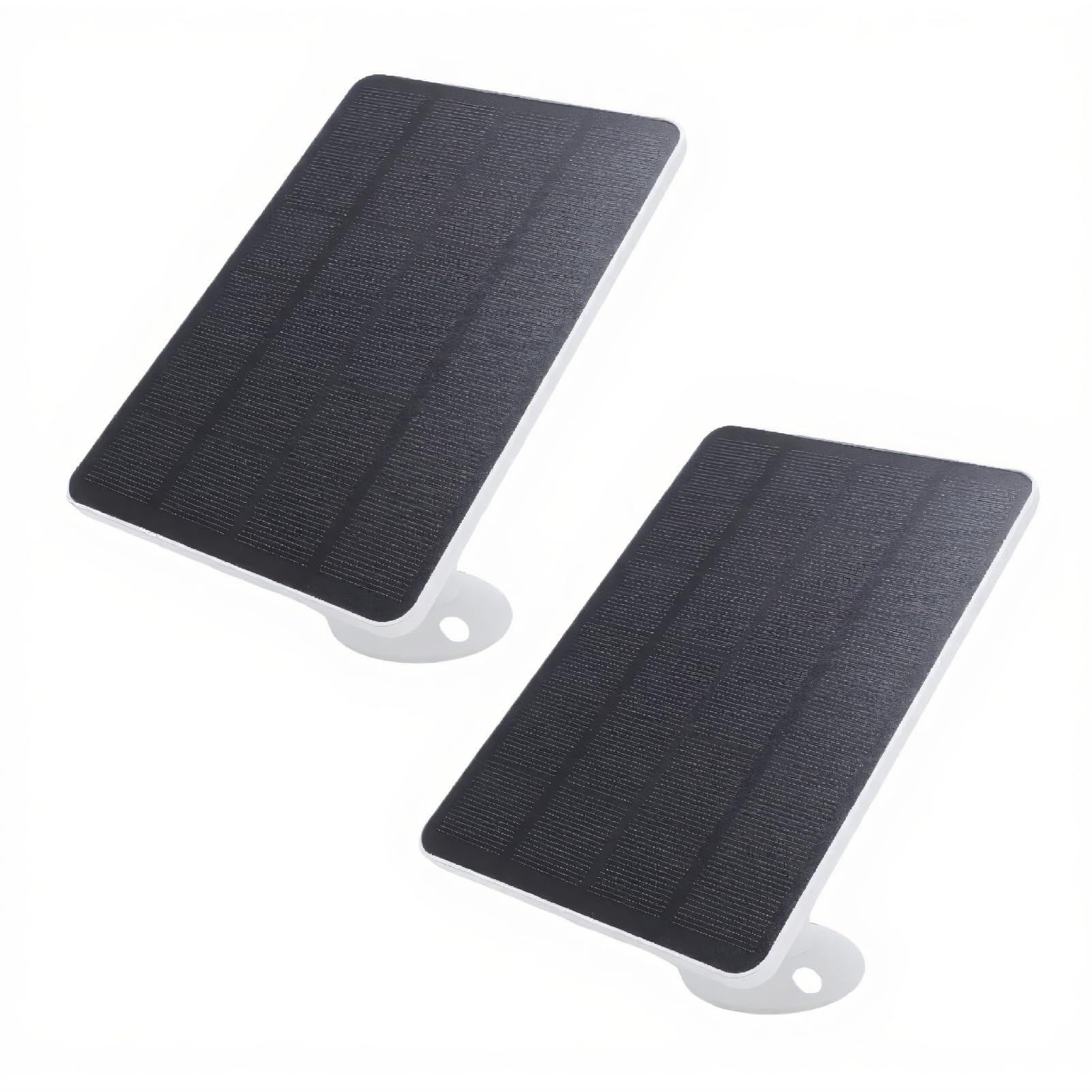 VBESTLIFE Panel Solar para el Timbre de Anillo 10W 2 Paquetes, Cargador Al Aire Libre Ajustable de 360 ​​° con, Potencia Continua para Videos de Anillo 2/3/3/4/plus/pro