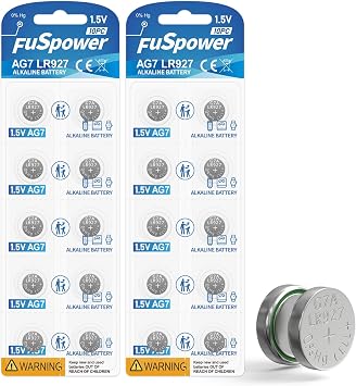 395 Watch Battery 1.5V SR927sw Silver Oxide Button 20 Pack - LR927 Alkaline Coin Cell for Calculator Toy - Fathers Day Hearing Aids Graduation Laser Pointers