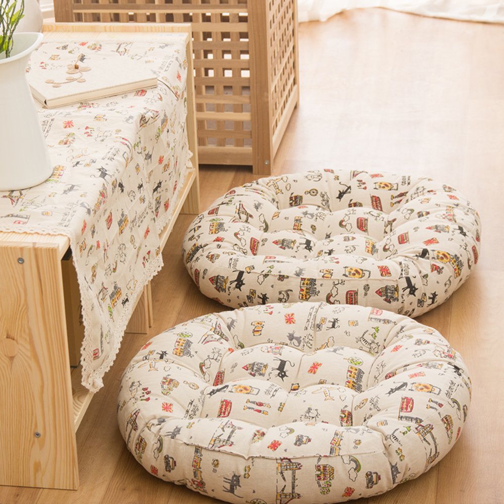 Coussin de chaise d’étudiant en coton rembourré épais et moelleux de 55cm