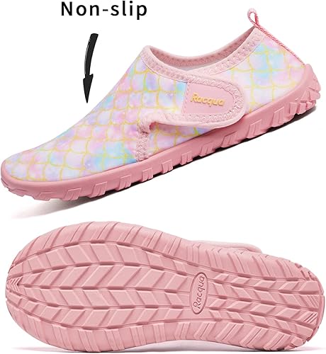 Miniatura 3 de Racqua Zapatos de agua para niños y niñas, de secado rápido, ligeros, deportivos, acuáticos (niños pequeñosniños grandes)