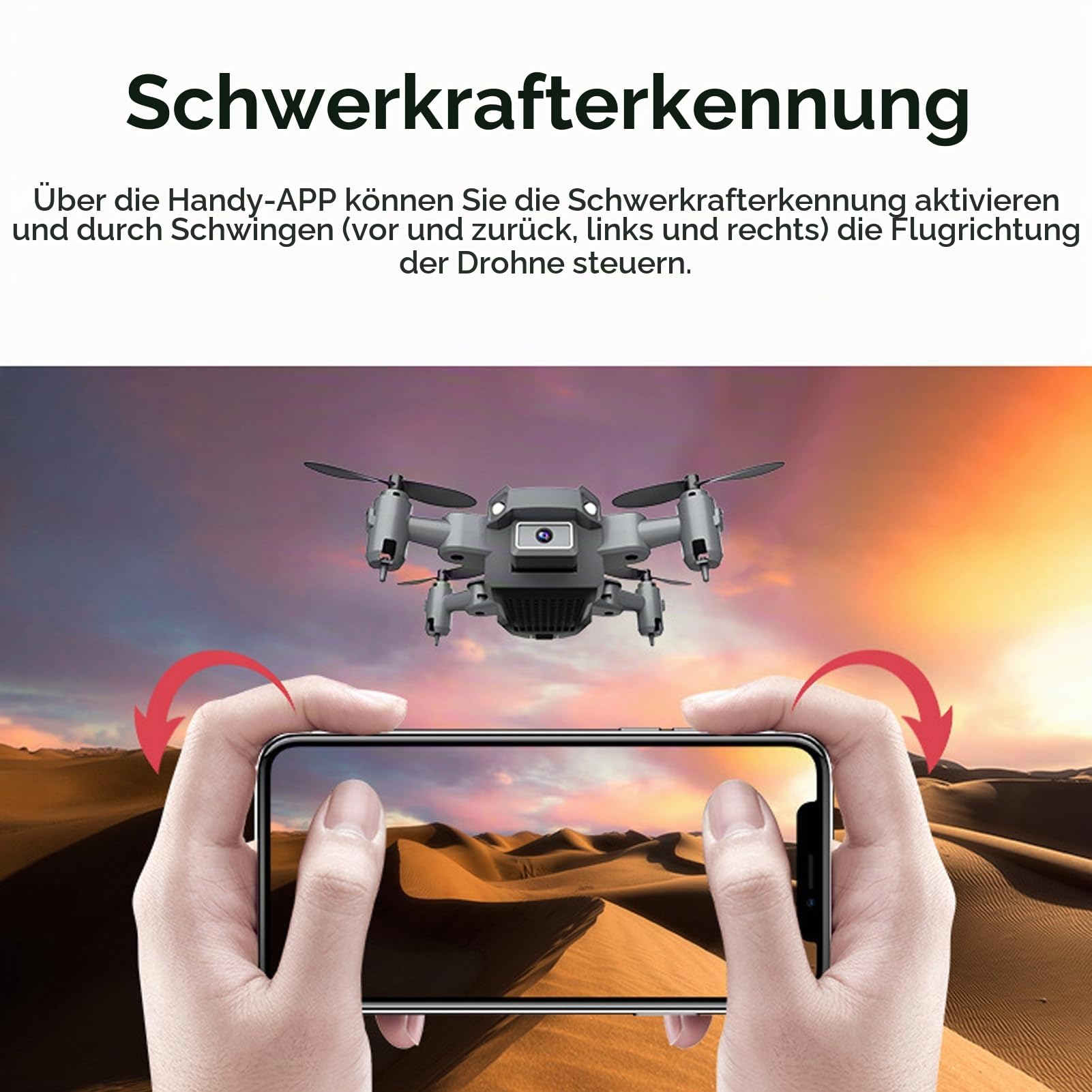 Drohne, KY905 WiFi RC-Drohne, Faltbarer RC-Quadcopter, 4K-HD-Kamera, Multidirektionale Hindernisvermeidung, Flugbahnflug, Höhenhaltung, Gestenfotografie
