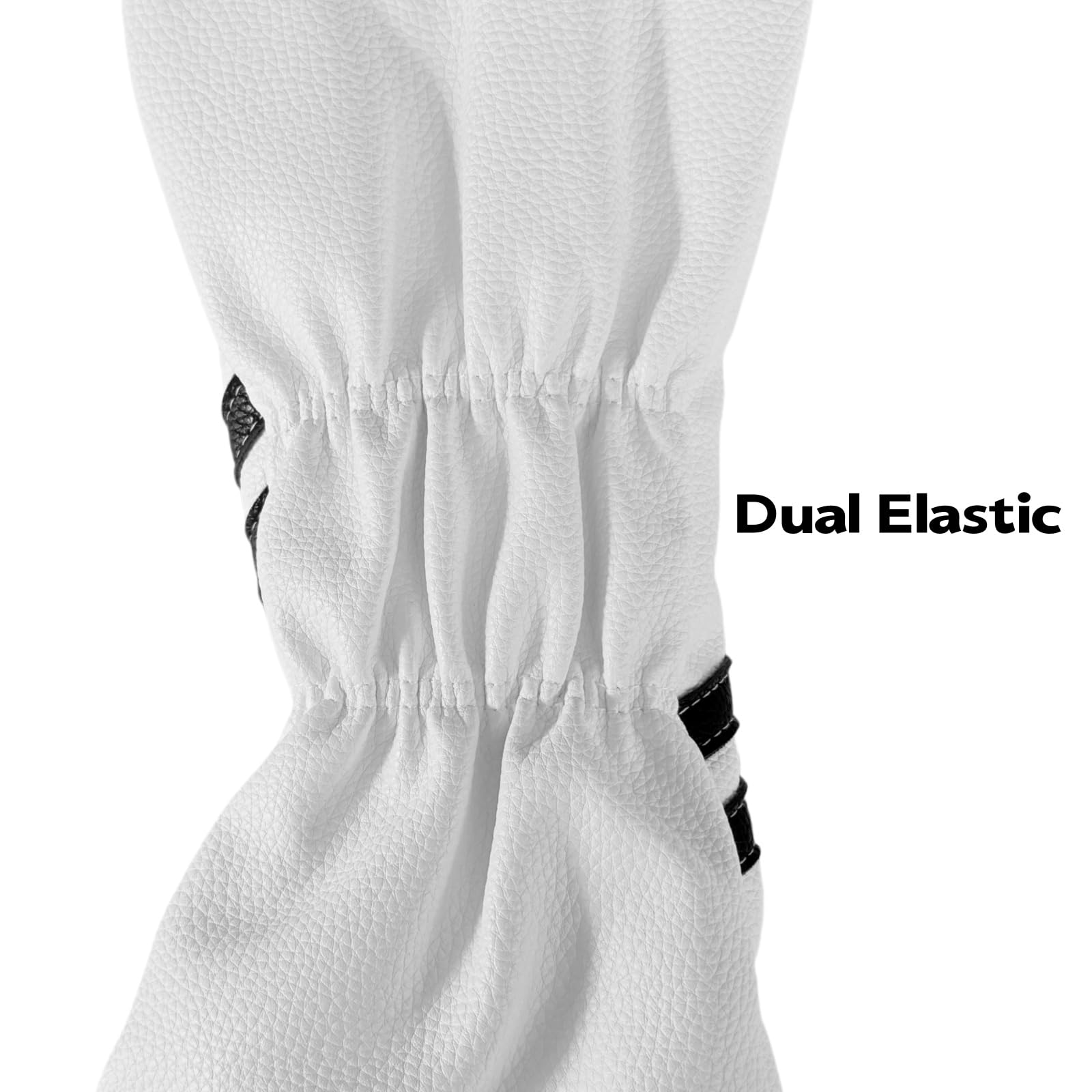 Juego de 3 fundas para palos de golf, funda para cabeza de conductor de alta calidad, cubierta de madera de Fairway y fundas híbridas para cabeza para hombres y mujeres, fundas de cuero sintético