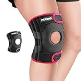 Fit Geno KneeXpert Knee Brace with Side Stabilizers & Patella Gel Pad - Adjustable Compression Support for Pain Relief, Meniscus, ACL, Arthritis, Running - M/L