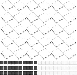 30 Pack DIY Clear Acrylic Fridge Magnet Craft Kit – 2x2 Inch Squares with Adhesive Backing & Soft Magnets for Custom Photos, Art, and Home Decor