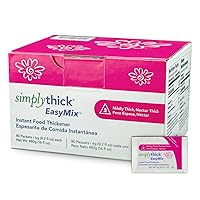 Vista 1 de SimplyThick EasyMix 80 unidades de paquetes individuales de 0.21 oz Espesante de gel para aquellos con disfagia y trastornos de deglución Crea un