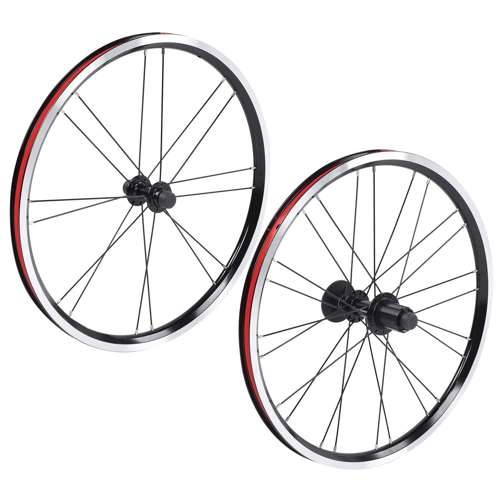 Juego de ruedas de freno en V delanteras 2 traseras de aleación de aluminio para bicicleta de montaña de 20 pulgadas Juego de ruedas livianas y duraderas para bicicleta plegable