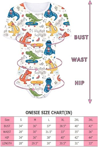 Cute Short Sleeve ABDL Onesie Baby Diaper Lovers ABDL Button Crotch Romper Bodysuit White,XL