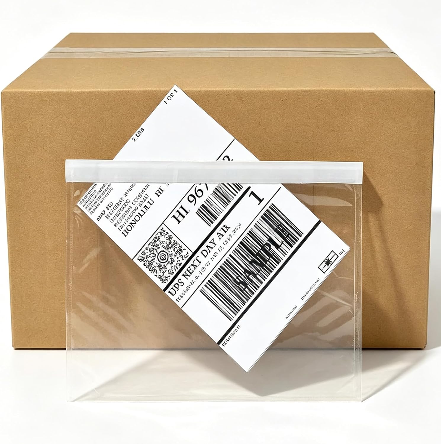 BESTEASY Packing List Pouches, Clear Adhesive Top Loading Packing List/Shipping Label Envelopes - 200 Packs (7.5 x 5.5)
