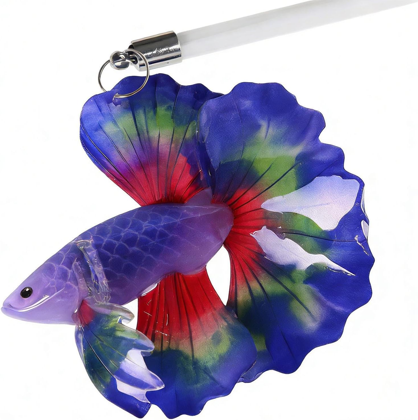 Betta Fish Toys, 1.6x7.5 Inches, Acrylic, Training Stick, Stimulation, Handheld, Realistic, Water, Aquarium, Bonding, Feeding, Accessory